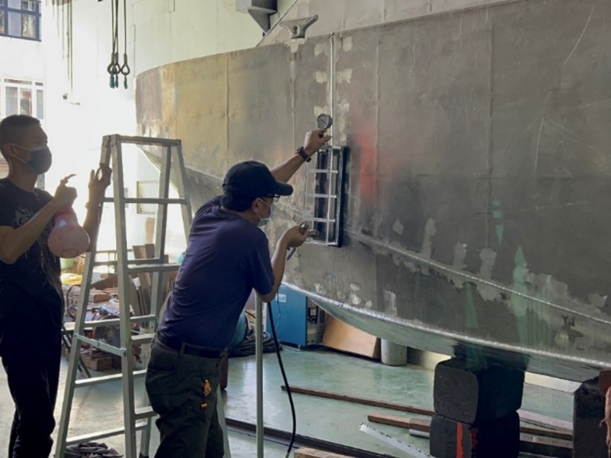 鋁合金艇體廠房施工